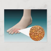 Anatomie des Foot Fungus mit mikroskopischer Nah-u Postkarte (Vorderseite)