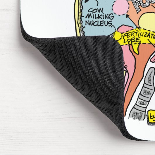 ANATOMIE DES GEHIRNS EINES BAUERN MOUSEPAD (Ecke)