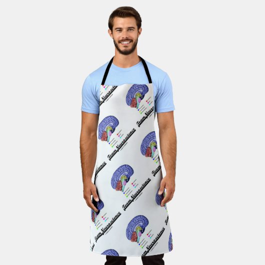 Anatomie des Gehirns im Team Neurowissenschaft Att Schürze (Getragen)