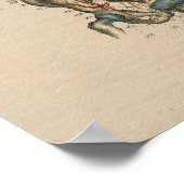 Anatomie des internen menschlichen Arteriums 1841 Poster (Ecke)