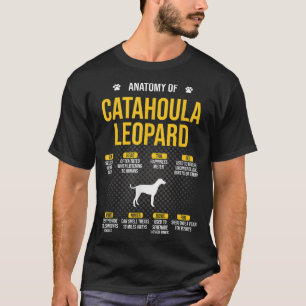 Anatomie des Katahoula-Leoparden-Hundes Lover T-Shirt