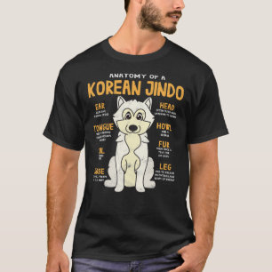 Anatomie des klassischen koreanischen Jindo-T - Sh T-Shirt