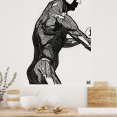 Anatomie des Menschen 4 Poster (Küche)