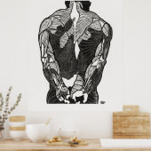 Anatomie des Menschen 5 Poster (Küche)