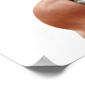 Anatomie des Menschen mit tiefen Muskeln im Nacken Poster (Ecke)