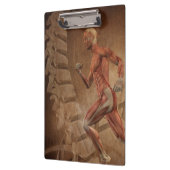 Anatomie des Menschen mit Wirbelsäule Klemmbrett (Links)