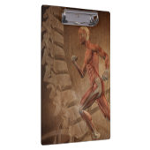 Anatomie des Menschen mit Wirbelsäule Klemmbrett (Rechts)