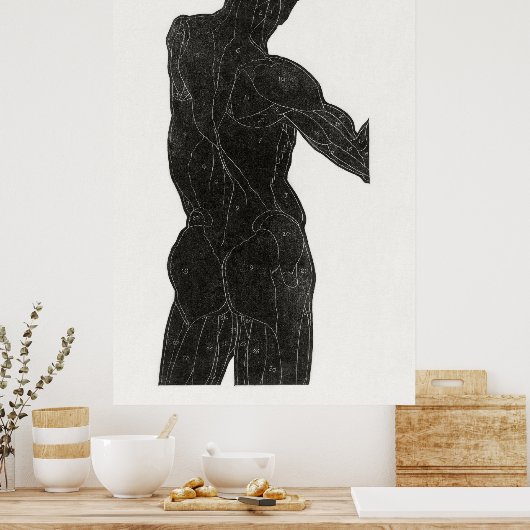 Anatomie des Menschen Poster (Küche)