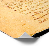 Anatomie des Menschen, Vitruvianischer Mensch von Poster (Ecke)