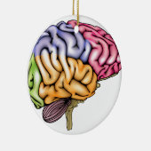 Anatomie des menschlichen Gehirns unterteilt Keramik Ornament (Rechts)
