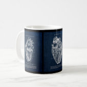 Anatomie des menschlichen Herzens Kaffeetasse (Vorderseite Links)