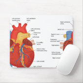 Anatomie des menschlichen Herzens Mousepad (Mit Mouse)