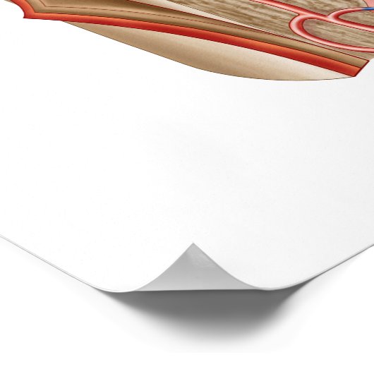 Anatomie des menschlichen Knochenmarks Poster (Ecke)