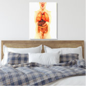Anatomie des menschlichen Körpers mit Ganzorganen Leinwanddruck (Insitu (Schlafzimmer))