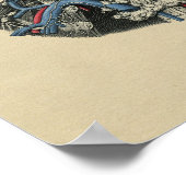 Anatomie des menschlichen Lymph-Nodes 1902 Vintag Poster (Ecke)