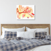 Anatomie des menschlichen Ohrs Leinwanddruck (Insitu (Schlafzimmer))