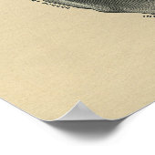 Anatomie des menschlichen Scapula 1902 Vintag Poster (Ecke)