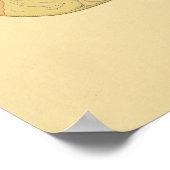 Anatomie des menschlichen Schädelgraues Poster (Ecke)