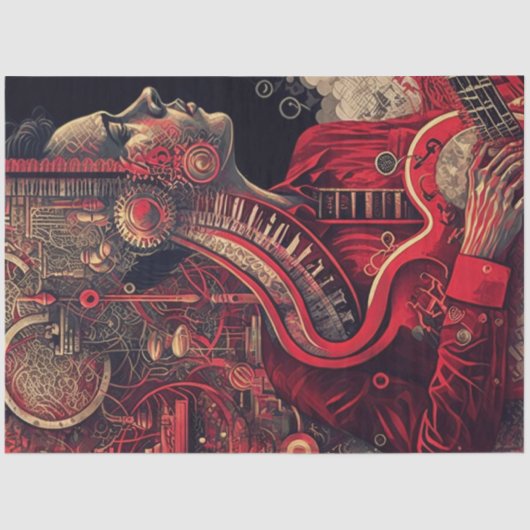 Anatomie des Musikreihen-Designs 12 Seidenpapier (Vorderseite)