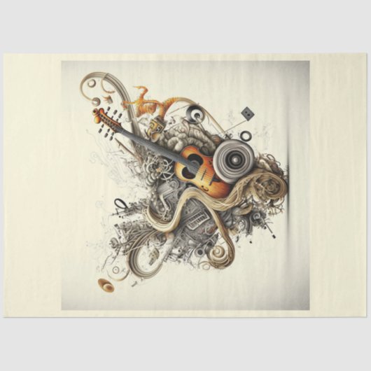 Anatomie des Musikreihen-Designs 2 Seidenpapier (Vorderseite)