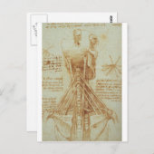 Anatomie des Necks von Leonardo Da Vinci c. 1515 Postkarte (Vorne/Hinten)