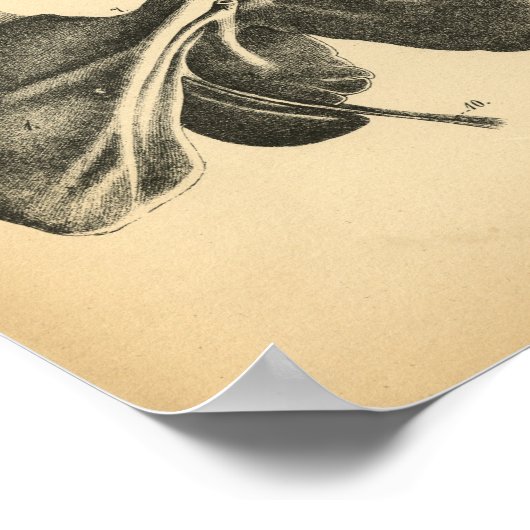 Anatomie des Pferdes 1908 Vintag Poster (Ecke)