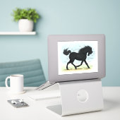 Anatomie des Pferdes Aufkleber (Laptop auf Schreibtisch)