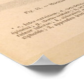 Anatomie des Pferdes Tiefmuskels Französisch Vinta Poster (Ecke)