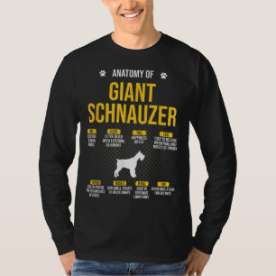 Anatomie des riesigen Schnauzer-Hundes Lover T-Shirt