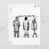 Anatomie des Stadtumschlags Postkarte (Vorne/Hinten)