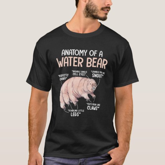 Anatomie des Wasserbären Tardigrade Mikrobiologie T-Shirt (Vorderseite)