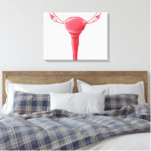 Anatomie des weiblichen Uterus 2 Leinwanddruck (Insitu (Schlafzimmer))