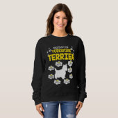 Anatomie des Yorkshire Terrier Dog Sweatshirt (Vorne ganz)