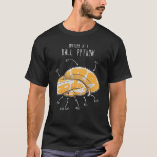 Anatomie einer Albino-Ball-Python, Funny Reptile S T-Shirt
