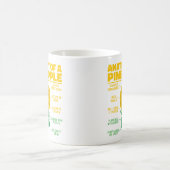 Anatomie einer Ananas Ananas Liebhaber Cooler Anan Kaffeetasse (Mittel)