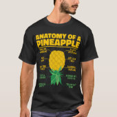 Anatomie einer Ananas Ananas Liebhaber Cooler Anan T-Shirt (Vorderseite)