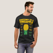 Anatomie einer Ananas Ananas Liebhaber Cooler Anan T-Shirt (Vorne ganz)
