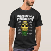 Anatomie einer Ananas auf der Ananas T-Shirt (Vorderseite)