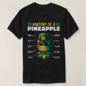 Anatomie einer Ananas Funny Upside Down Pineaple T-Shirt (Design vorne)