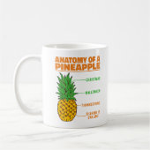 Anatomie einer Ananas Liebhaberfamilie Cool Kaffeetasse (Links)
