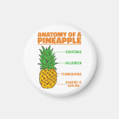 Anatomie einer Ananas Liebhaberfamilie Cool Magnet (Vorne)
