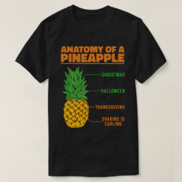 Anatomie einer Ananas Liebhaberfamilie Cool T-Shirt