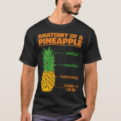 Anatomie einer Ananas Liebhaberfamilie Cool T-Shirt (Vorderseite)
