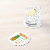 Anatomie einer Ananas Liebhaberfamilie Cool Untersetzer (Vor Ort)