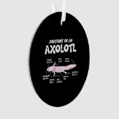 Anatomie einer axolotalen axolotls Biologie Ornament (Vorderseite)