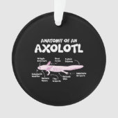 Anatomie einer axolotalen axolotls Biologie Ornament (Vorderseite)