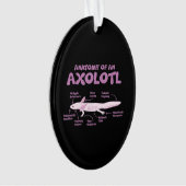 Anatomie einer axolotl axolotls Biologie Wissensch Ornament (Vorderseite)