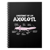 Anatomie einer axolotl axolotls biology science notizblock (Vorderseite)