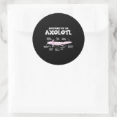 Anatomie einer axolotl axolotls biology science runder aufkleber (Tasche)