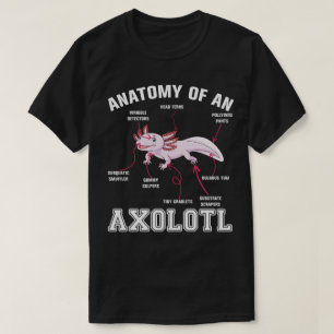 Anatomie einer Axolotl-Biologie T-Shirt